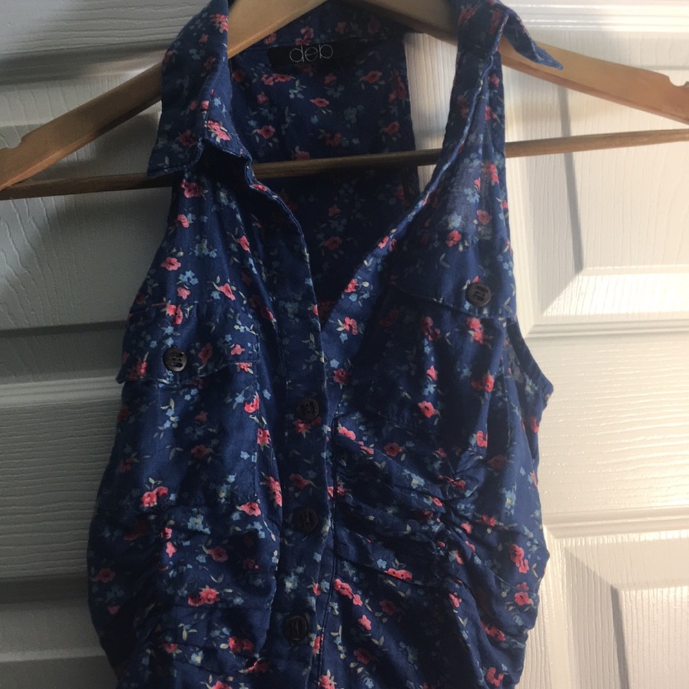 Button down summer floral blouse! Brand new!